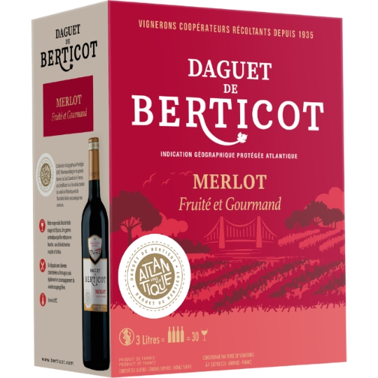 Vin Rouge Merlot DAGUET DE BERTICOT