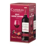 Vin Rouge de France Merlot Cabernet Sauvignon CAMBRAS