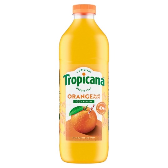 Jus d'Orange Pressée Sans Pulpe Pur Jus TROPICANA