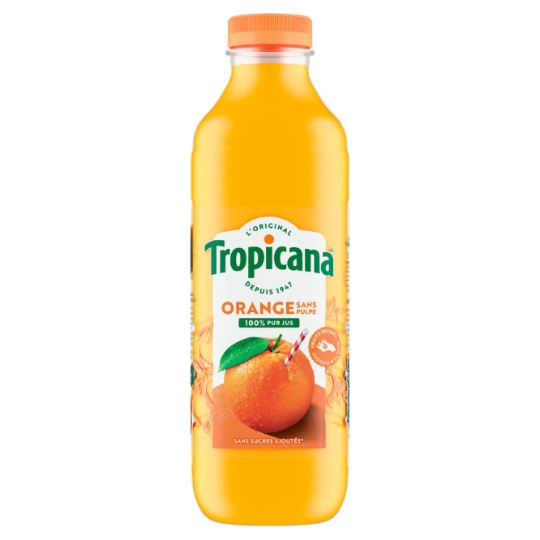 Jus d'Orange Pressée Sans Pulpe Pur Jus TROPICANA
