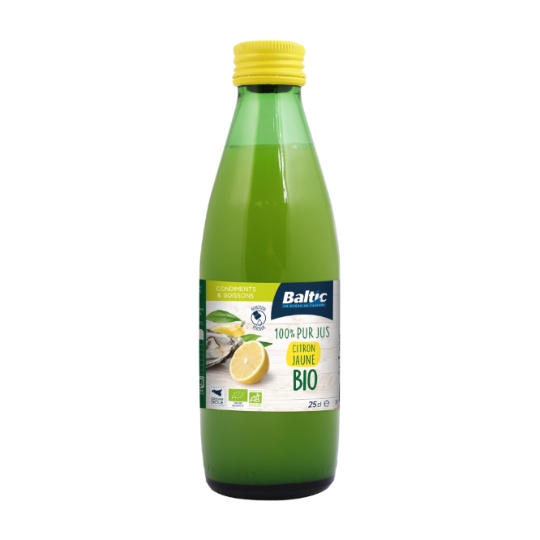 Pur Jus de Citron Jaune Bio BALTIC