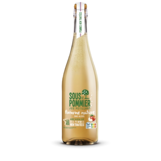Jus Pétillant de Pomme Non Traitées SOUS LE POMMIER