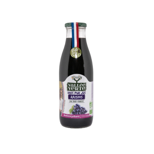 Jus de Raisin 100% Pur Jus du Sud-Ouest Bio VALLEE VERTE