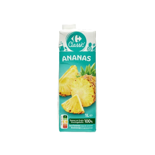 Jus d'ananas sans sucres ajoutés CARREFOUR CLASSIC'
