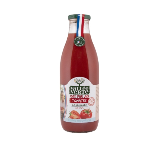 Jus de Tomate 100% Pur Jus de Marmande Salé VALLEE VERTE