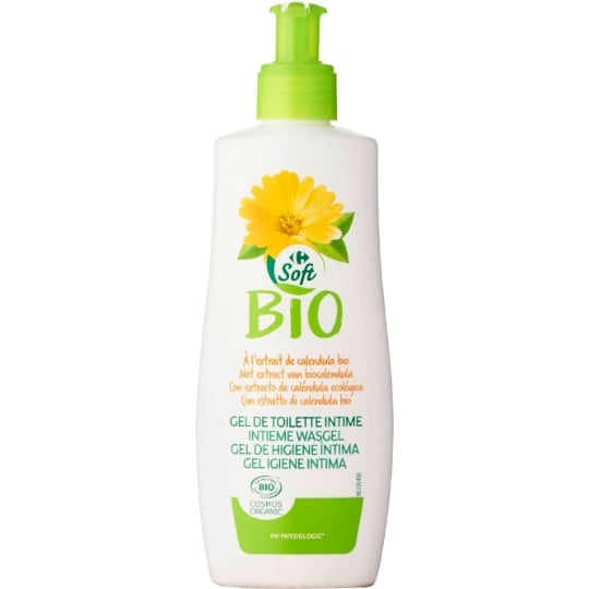 Gel Douche Intime à l'Extrait de Calendula  CARREFOUR SOFT BIO