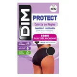 Culotte menstruelle Taille 44/46 Flux Abondant Noire Coton Bio DIM