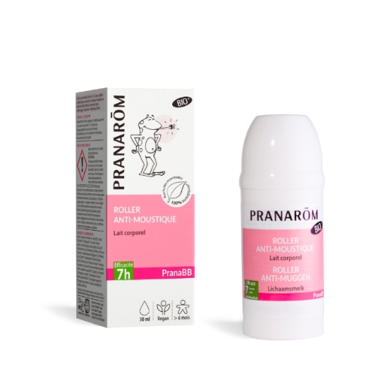 Anti-moustiques Roller Lait Corporel Répulsif 7h Bio PranaBB PRANAROM
