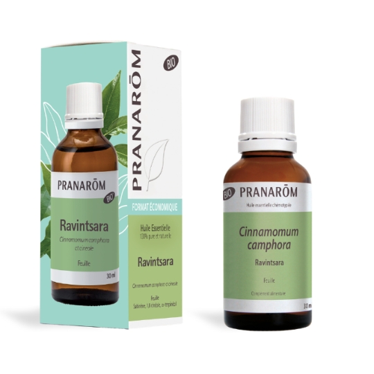 Huile essentielle Ravintsara 100% Pure et Naturelle Bio PRANAROM