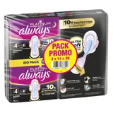 Serviettes Menstruelles Platinium Spécial Modéré Nuit Taille 4 ALWAYS