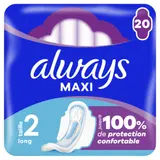 Serviettes Hygiéniques avec Ailettes Taille 2 Long Maxi ALWAYS