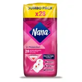 Serviettes Hygiéniques avec Ailettes Ultra Régulier Plus V-Protection NANA