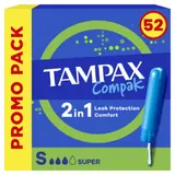 Tampons Compak 2 in 1 Super Avec Applicateur TAMPAX
