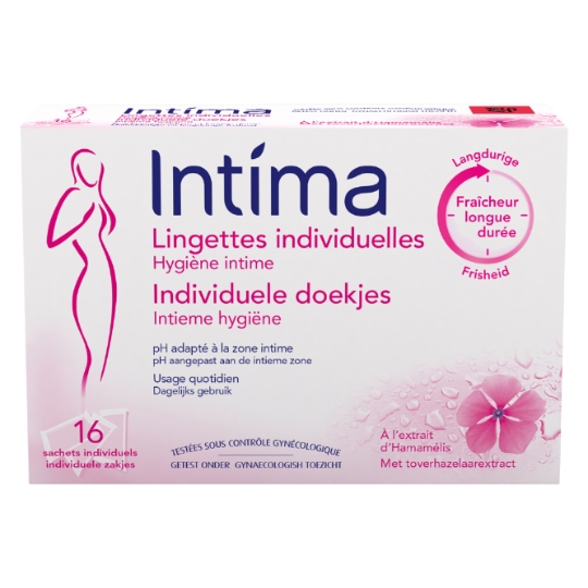 Lingettes Intime à l'Hamamélis INTIMA