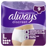 Culottes pour Fuites Urinaires Taille L 44-54 Discreet ALWAYS