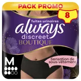 Serviettes pour Fuites Urinaires Taille M Discreet Boutique ALWAYS DISCREET