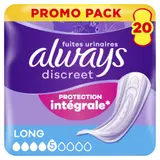 Serviettes Pour Fuites Urinaires Protection Intégrale Long ALWAYS DISCREET