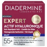 Crème Nuit Visage Anti-rides Expert Actif Hyaluronique et Collagène DIADERMINE