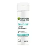 Lotion Visage Exfoliante Réduit les Marques d'Acné Niacinamide Squalane AHA Acide Salicylique Pure Active GARNIER