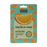 Masque Tissu Visage Rafraîchissant à l'Orange Vegan SENCE