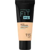 Fond de teint Liquide Matifiant Teinte Ivoire (115) Fit Me MAYBELLINE NEW YORK