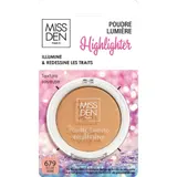 Highlighter Poudre Lumière Texture Soyeuse Teinte Eclat Doré (679) MISS DEN