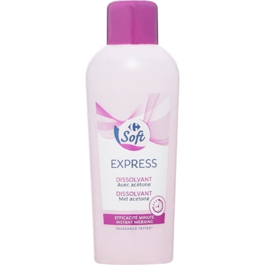 Dissolvant Express CARREFOUR SOFT