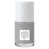 Vernis à Ongles Vegan 85% d'origine naturelle Teinte Gris Minéral Couleur Absolue  MISS DEN