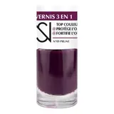 Vernis 3 en 1 Protège les ongles Fortifie les ongles Teinte Prune (09) NS