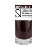 Vernis 3 en 1 Top Couleur Protège L'ongle Fortifie L'ongle Teinte Rouge Noir (11) NS