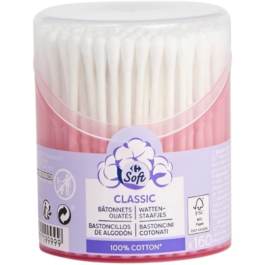 Cotons-Tiges Classic CARREFOUR SOFT