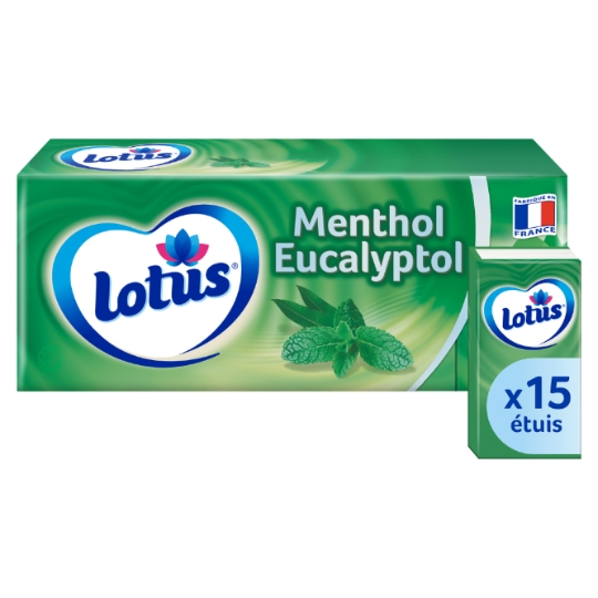 Mouchoirs Doux Menthol Eucalyptol FSC LOTUS