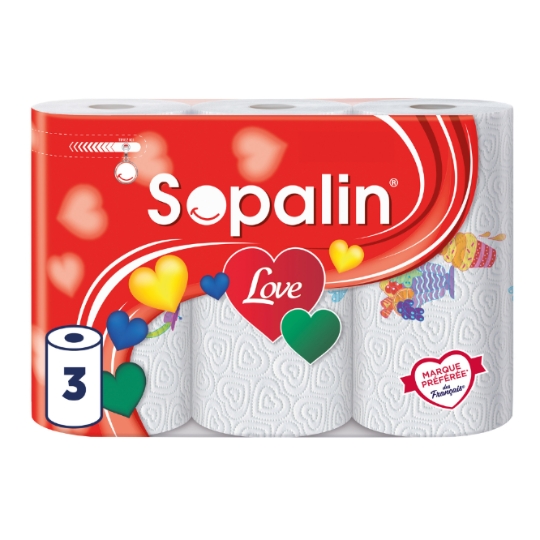 Essuie-Tout Love Décoré FSC SOPALIN