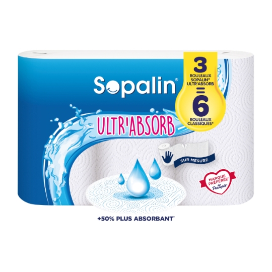 Essuie-Tout Ultr'Absorb Blanc SOPALIN