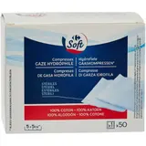 Compresses Stérile Gaze Hydrophile CARREFOUR SOFT