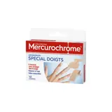 Pansements Special Doigts Ultra-Extensible Résiste à l'Eau Micro-Aéré MERCUROCHROME