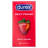 Préservatifs Standard Extra Lubrifié Fraise DUREX