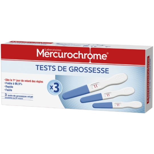 Test de grossesse Urinaire Rapide Facile Mi-Jet MERCUROCHROME