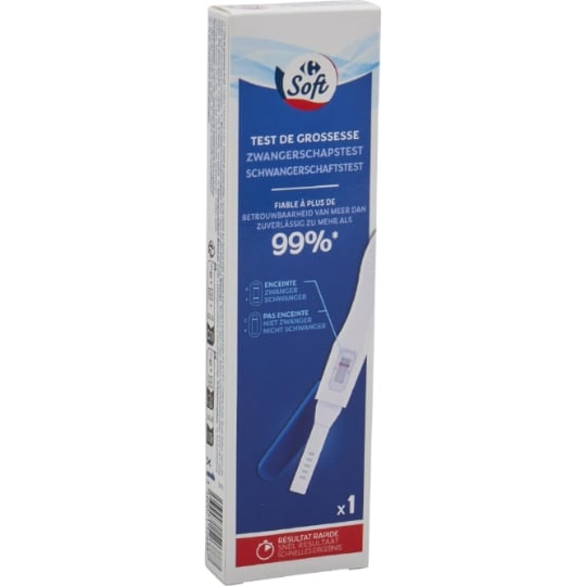 Test grossesse Fiable à Plus de 99% Résultat Rapide CARREFOUR SOFT