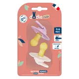 Sucettes Caoutchouc Naturel Ronde 0-6 Mois Botanique DODIE DODIE