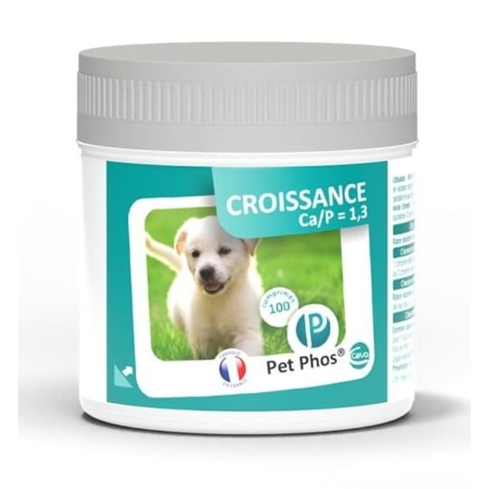 Pet-phos Croissance Ca/p=1,3 - 100 Comprimés PET-PHOS