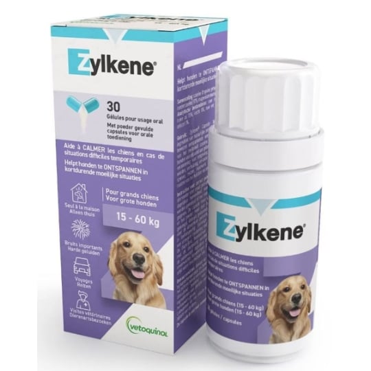 Aliment Complémentaire Chien Anti-stress 15-60 Kg Zylkene - 30 Gélules ZYLKÈNE