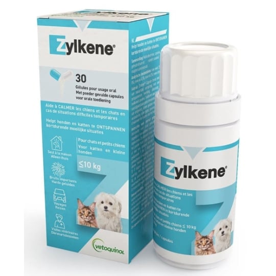 Aliment Complémentaire Chien Chat Anti-stress Zylkene - 30 Gélules ZYLKÈNE