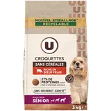 Croquettes pour chien senior sans céréales riche en boeuf frais  3kg