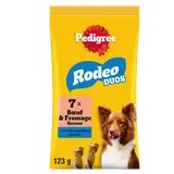 Friandises chien récompenses Rodeo boeuf et fromage PEDIGREE x7 - 123g