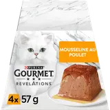 Sachets fraîcheur pour chat REVELATIONS Mousseline au Poulet GOURMET -4x57g