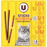 Friandises pour chat Sticks riches en viande 6x5g