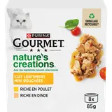 fraîcheur chat Nature's Creations Poulet et Dinde GOURMET - 8x85g