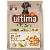 Croquettes pour chien Medium-Maxi au poulet ULTIMA NATURE, 3kg