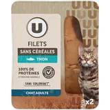 Filets de thon pour chat U x2 25g